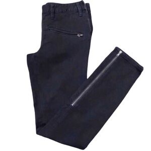 𝅺TORY Burch Super Skinny Zipper Moto Jeans 27 Black